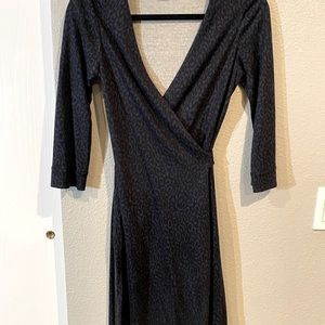 DVF print wrap dress